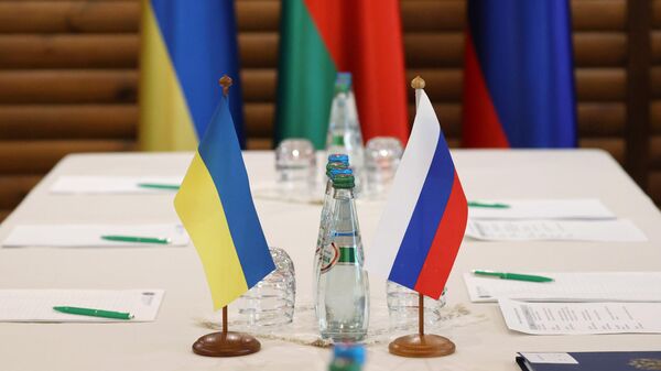 مفاوضات بين الوفدين الروسي والأوكراني  - سبوتنيك عربي