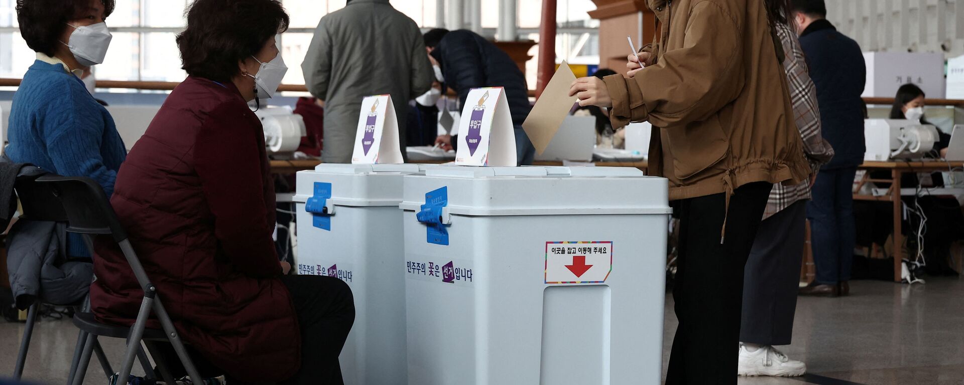 اجراء انتخابات مبكرة في سئول، كوريا الجنوبية 4 مارس 2022 - سبوتنيك عربي, 1920, 09.03.2022