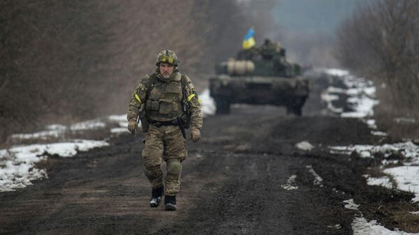 قوات الجيش الأوكراني في منطقة سومي، أوكرانيا 7 مارس 2022 - سبوتنيك عربي