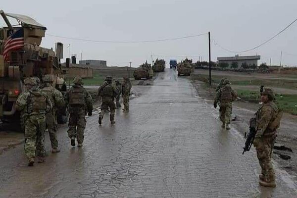 قوات أمريكية لدى دخولها محافظة الحسكة السورية قادمة من إقليم كردستان - سبوتنيك عربي