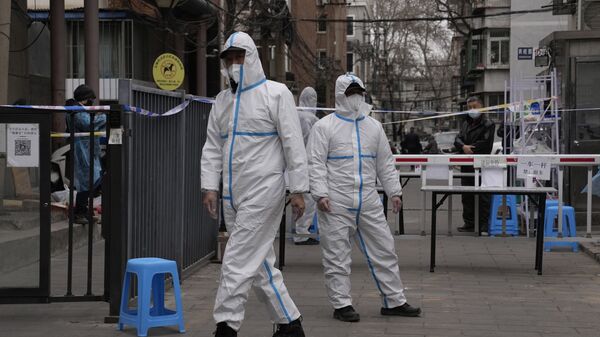 إغلاق مدن صينية وسط التفشي الأسوأ لفيروس كورونا في الصين، بكين 17 مارس 2022 - سبوتنيك عربي
