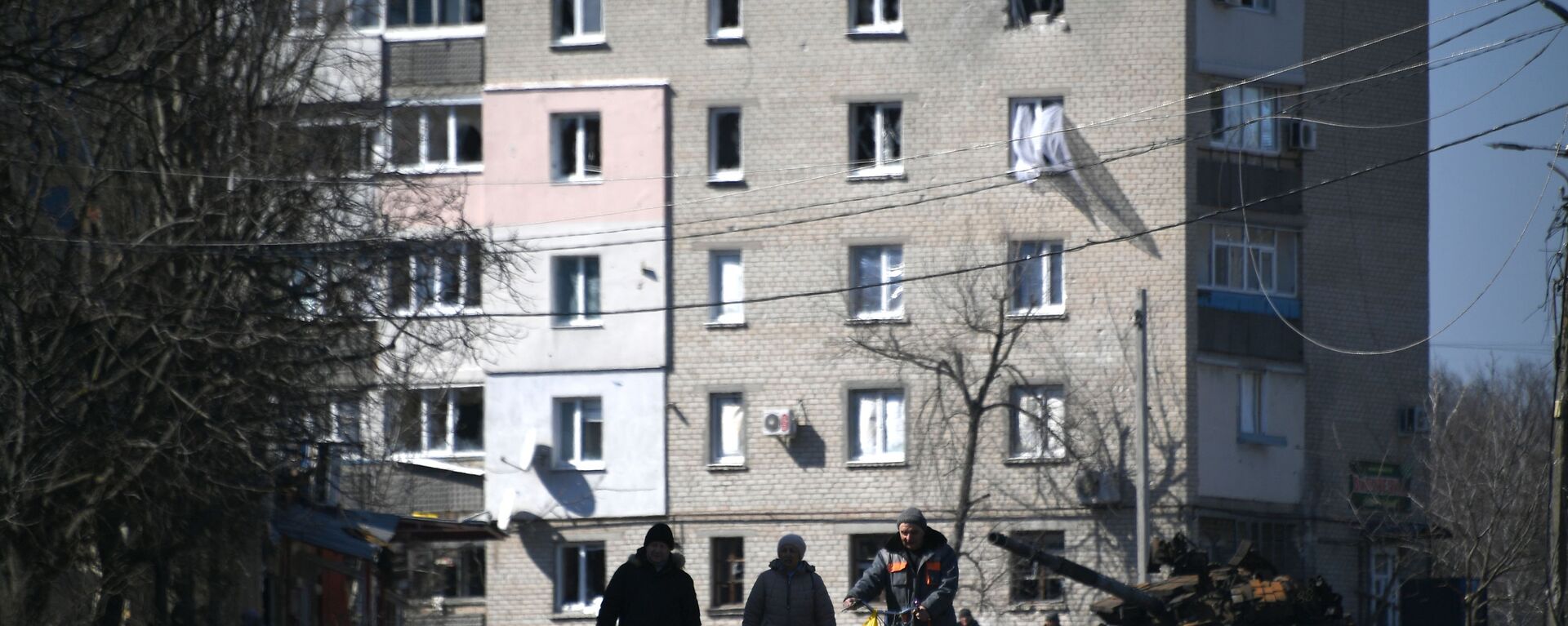مدينة فولنوفاخا بعد قصف القوات المسلحة الأوكرانية، إقليم دونباس 21 مارس 2022 - سبوتنيك عربي, 1920, 17.05.2022