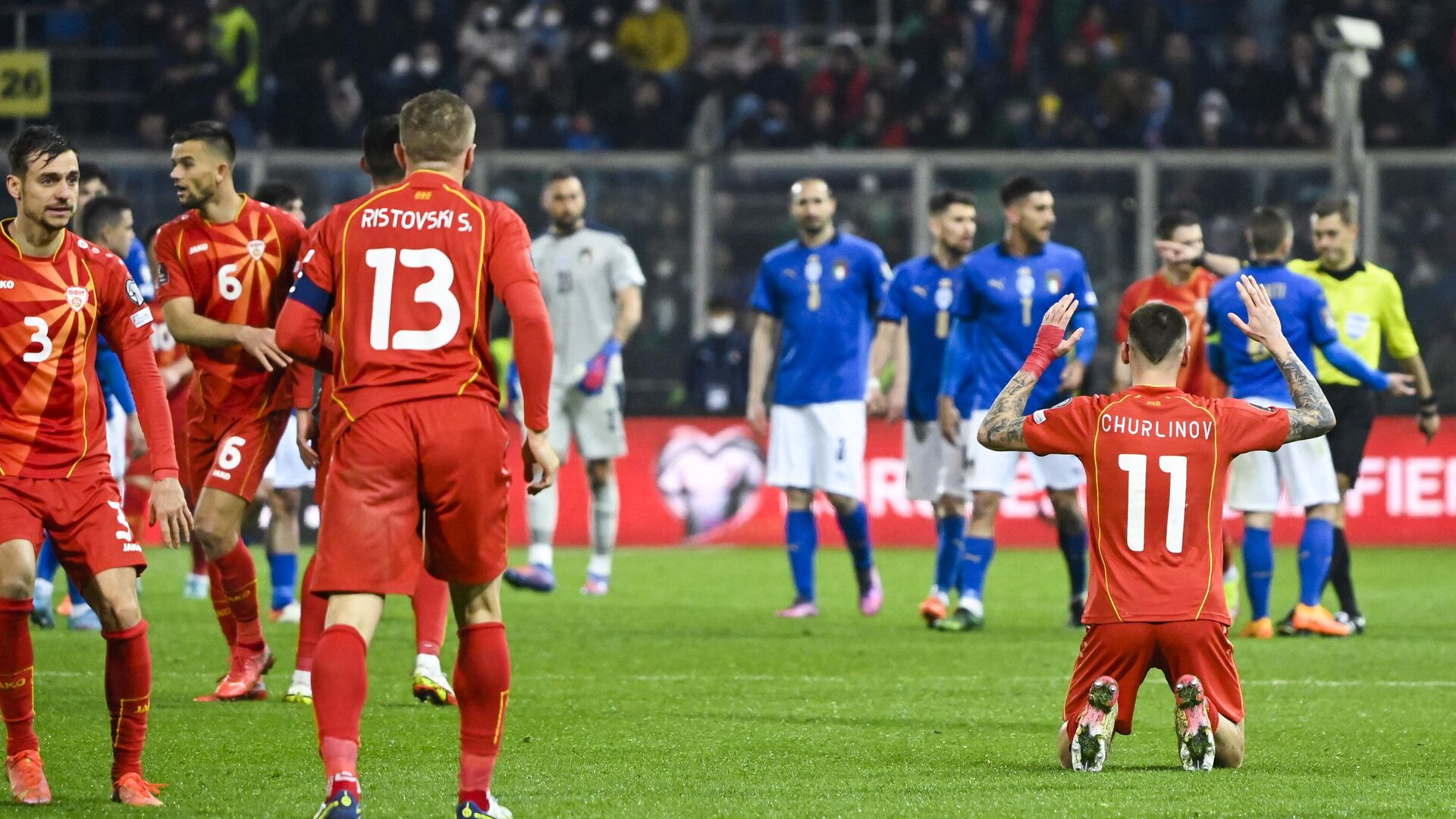 مقدونيا تحرم إيطاليا من التأهل لكأس العالم 2022 - سبوتنيك عربي, 1920, 25.03.2022