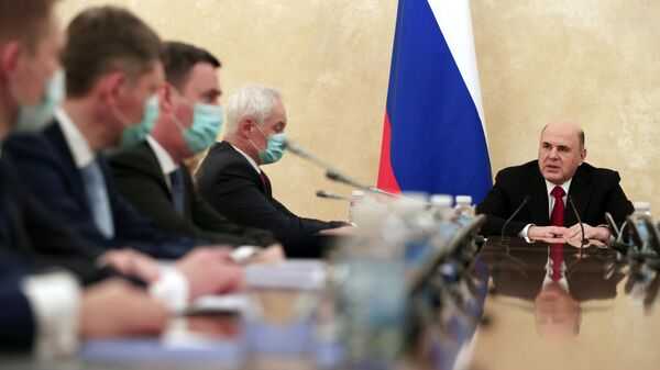 رئيس الحكومة الروسية ميخائيل ميشوستين، 6 أبريل 2022 - سبوتنيك عربي