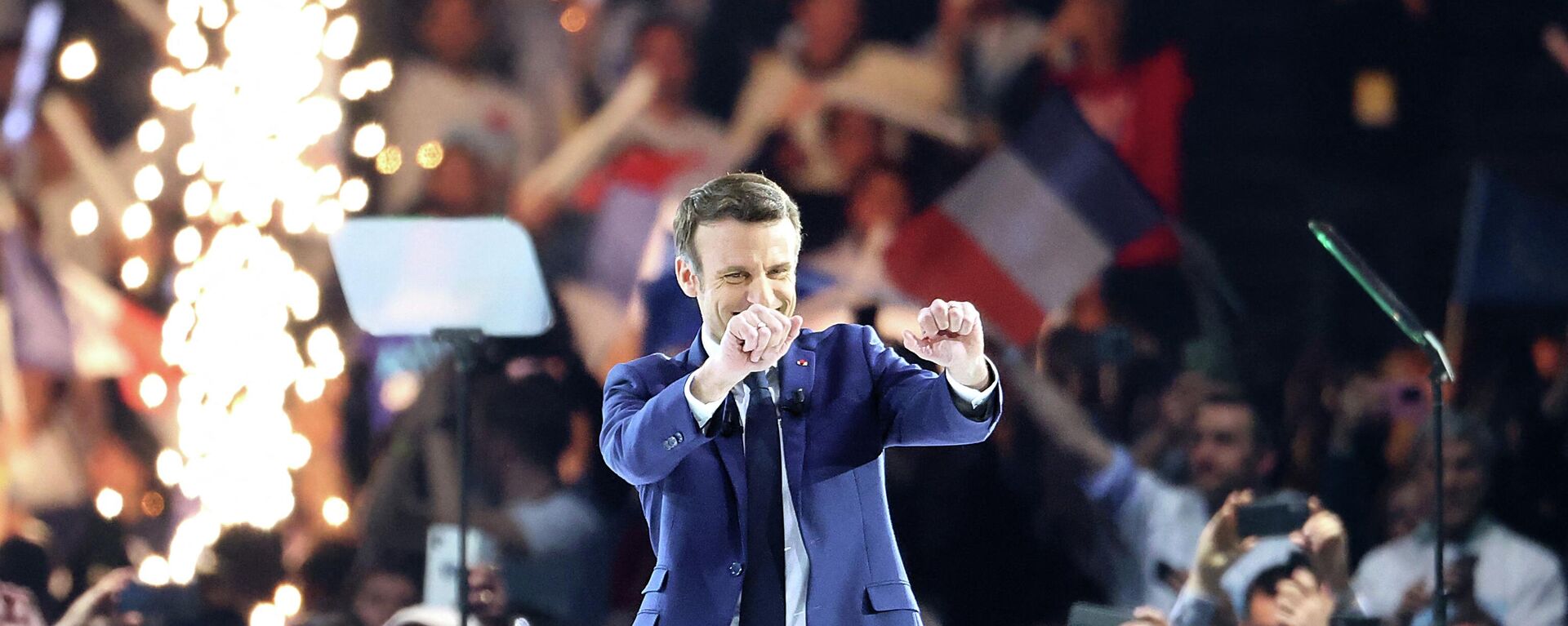 الانتخابات الرئاسية الفرنسية 2022  - الرئيس الفرنسي الحالي إيمانويل ماكرون، 2 أبريل 2022 - سبوتنيك عربي, 1920, 14.04.2022