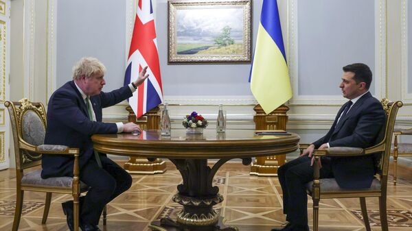 زيارة رئيس الوزراء البريطاني بوريس جونسون إلى كييف - سبوتنيك عربي