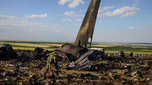 حطام طائرة إيل-76 التابعة لسلاح الجو الأوكراني - سبوتنيك عربي