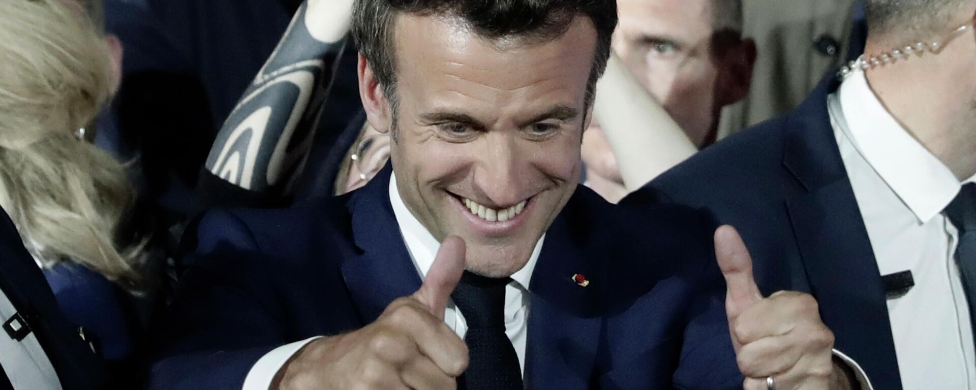 الانتخابات الرائاسية الفرنسية  - فوز إيمانويل ماكرون في الانتخابات، فرنسا 24 أبريل 2022 - سبوتنيك عربي, 1920, 16.06.2022