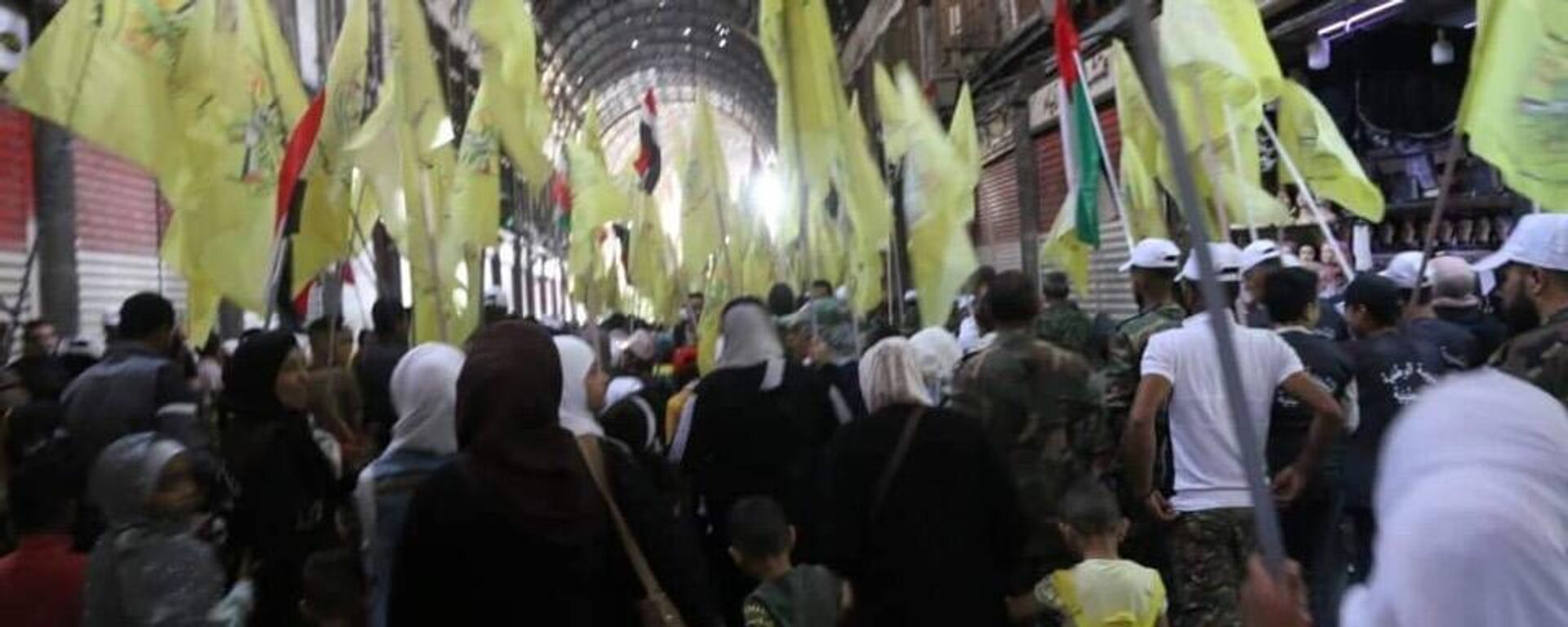 مسيرة يوم القدس العالمي تحت عنوان القدس هي المحور في العاصمة السورية دمشق
 - سبوتنيك عربي, 1920, 26.05.2022