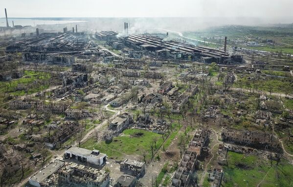 مصنع المعادن آزوفستال في ماريوبول، أوكرانيا 3 مايو 2022 - سبوتنيك عربي