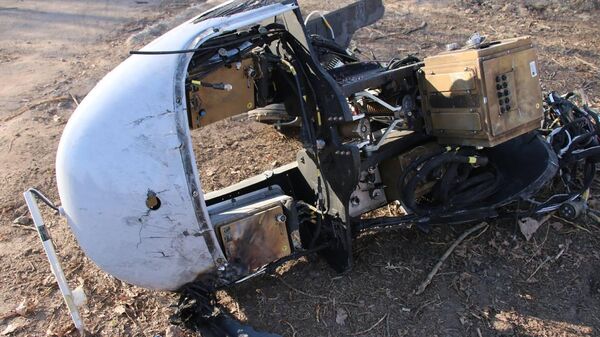 حطام طائرة مسيرة مدمرة من طراز بيرقدار - سبوتنيك عربي