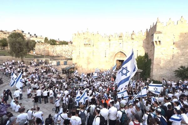 مسيرة الأعلام الإسرائيلية تجوب القدس الشرقية 29 مايو 2022 - سبوتنيك عربي