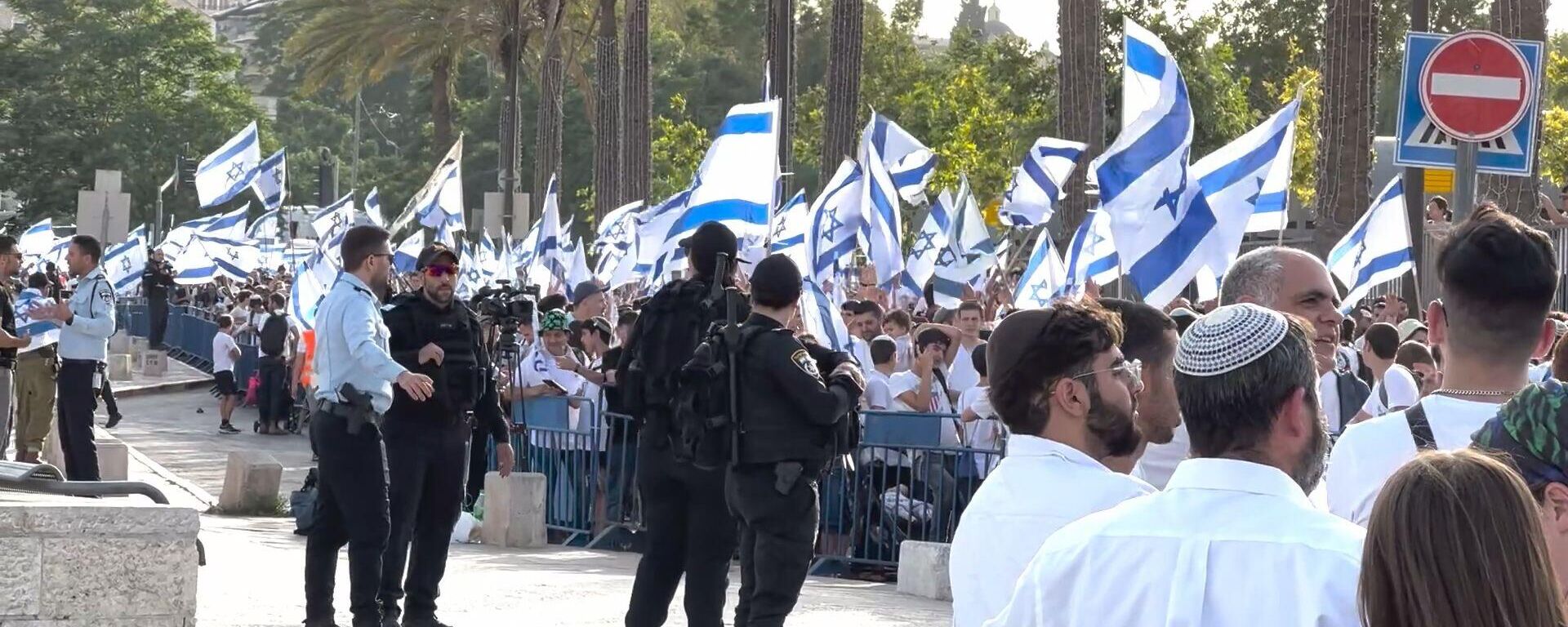مسيرة الأعلام الإسرائيلية تجوب القدس الشرقية 29 مايو 2022 - سبوتنيك عربي, 1920, 19.11.2022