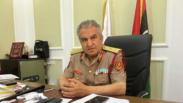 مدير إدارة التوجيه المعنوي بالجيش الليبي، اللواء خالد المحجوب - سبوتنيك عربي