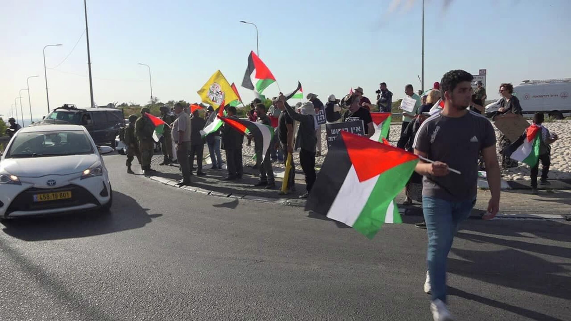 الجيش الإسرائيلي يقمع فعالية شعبية لرفع العلم الفلسطيني شمال الضفة الغربية  - سبوتنيك عربي, 1920, 09.06.2022