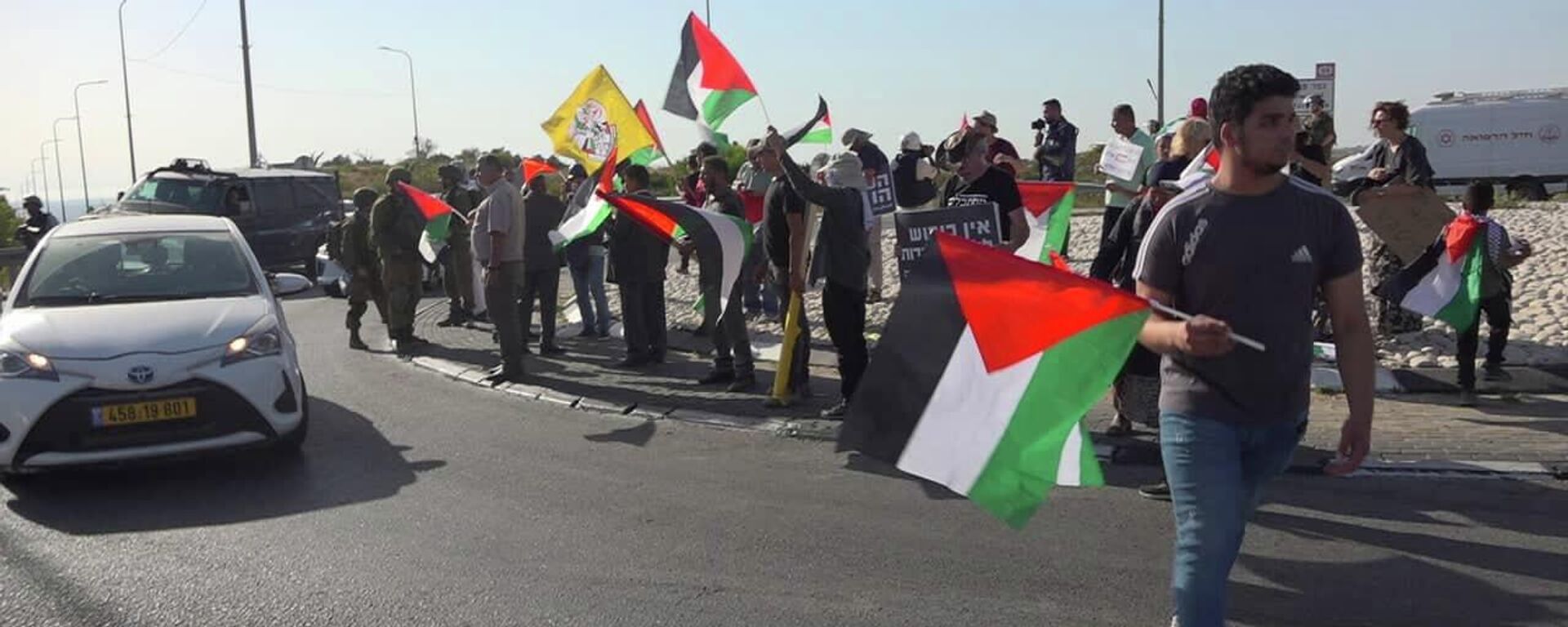 الجيش الإسرائيلي يقمع فعالية شعبية لرفع العلم الفلسطيني شمال الضفة الغربية  - سبوتنيك عربي, 1920, 21.06.2022