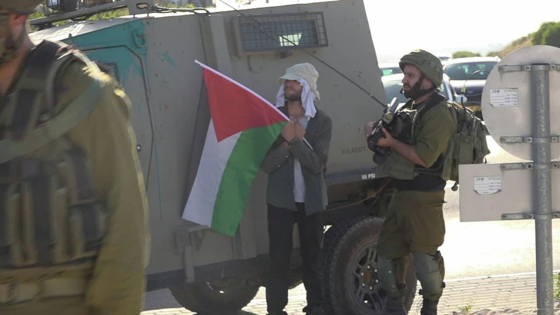الجيش الإسرائيلي يقمع فعالية شعبية لرفع العلم الفلسطيني شمال الضفة الغربية  - سبوتنيك عربي, 1920, 09.06.2022