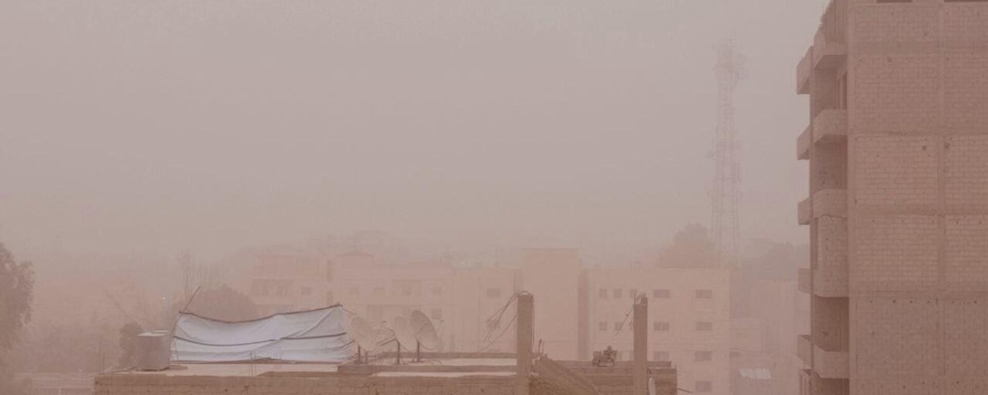 عاصفة غبارية في مدينة دير الزور شرقي سوريا
 - سبوتنيك عربي, 1920, 15.10.2022