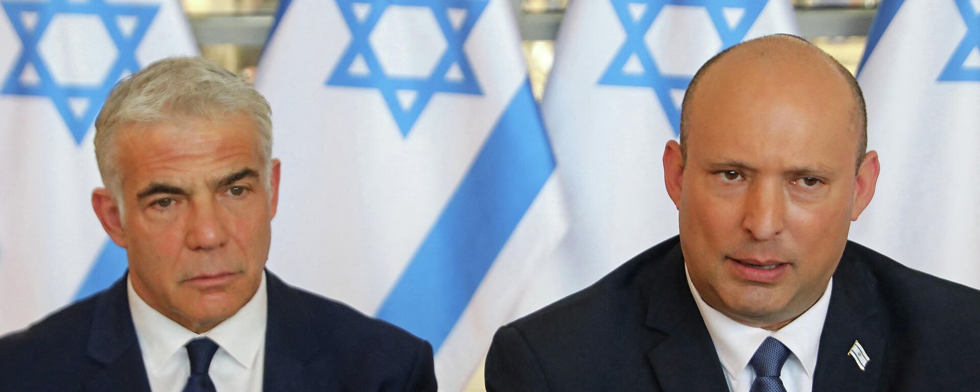 رئيس الحكومة الإسرائيلية نفتالي بينيت مع وزير الخارجية الإسرائيلي يائير لابيد - سبوتنيك عربي, 1920, 24.06.2022