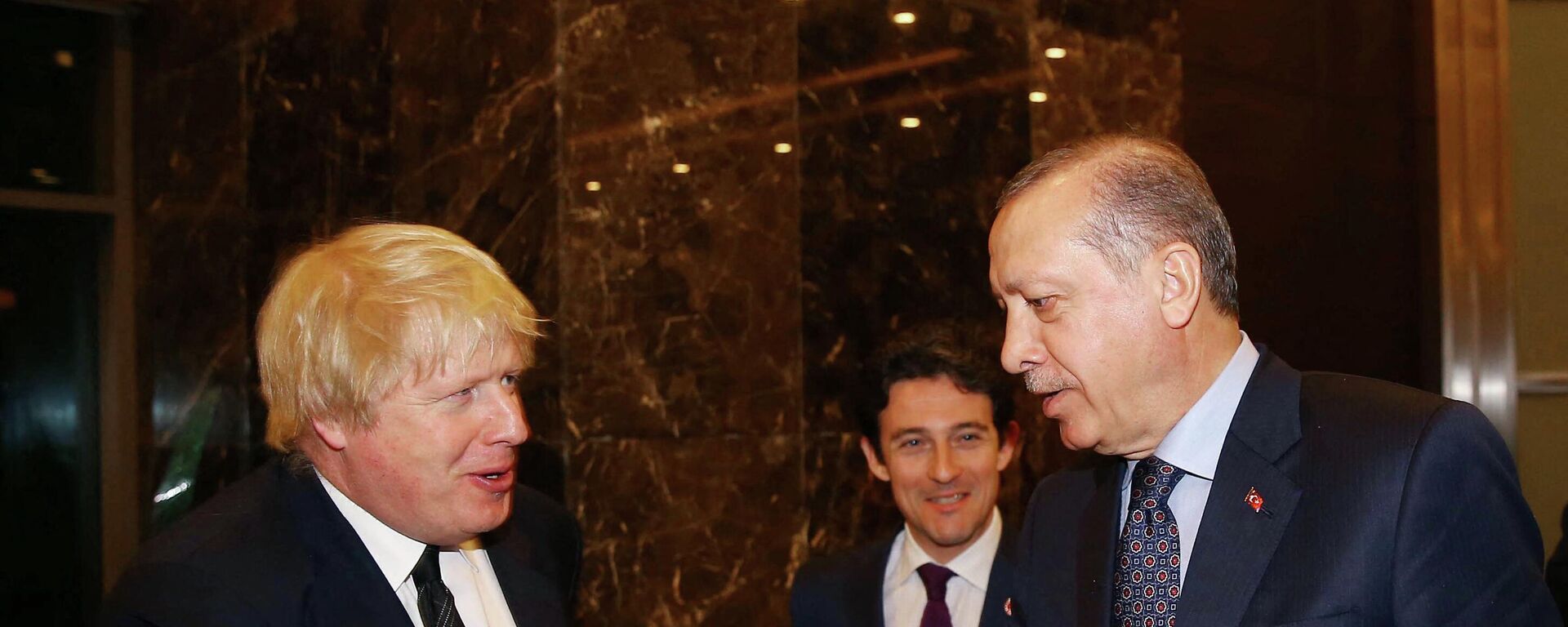 الرئيس التركي، رجب طيب أردوغان، ورئيس الوزراء البريطاني، بوريس جونسون - سبوتنيك عربي, 1920, 21.06.2022