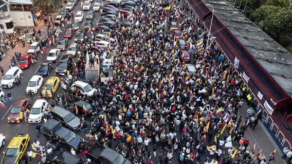 المظاهرات في الأكوادور - سبوتنيك عربي