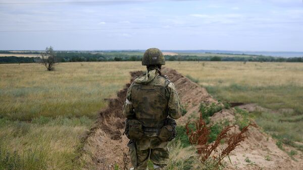 جنود من القوات المسلحة الروسية في القطاع الجنوبي من العملية العسكرية الخاصة في أوكرانيا، 27 يونيو 2022 - سبوتنيك عربي