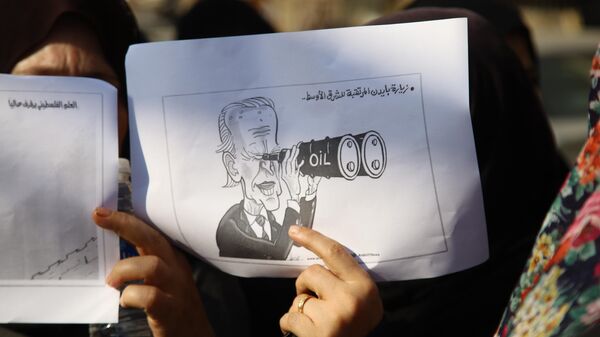 وقفات احتجاجية في لبنان رفضا لجولة بايدن في المنطقة العربية - سبوتنيك عربي