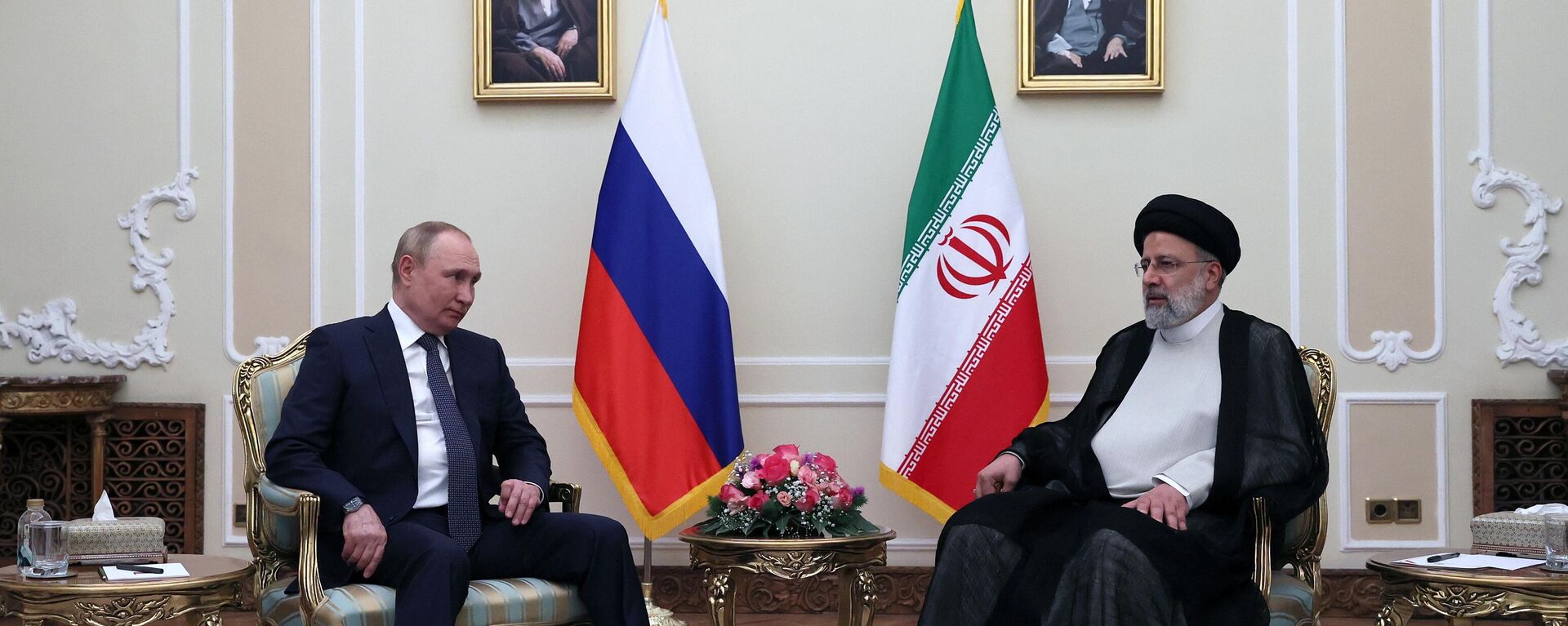 الرئيس الروسي فلاديمير بوتين والرئيس الإيراني إبراهيم رئيسي في طهران - سبوتنيك عربي, 1920, 19.07.2022