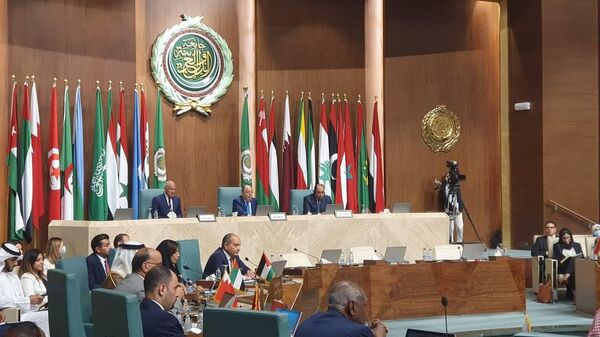 لقاء وزير الخارجية الروسي سيرغي لافروف مع المندوبين العرب الدائمين لدى جامعة الدول العربية  - سبوتنيك عربي