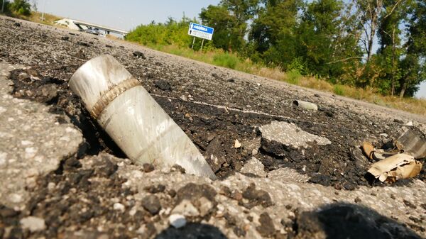 آثار القصف الأوكراني على دونيتسك - سبوتنيك عربي