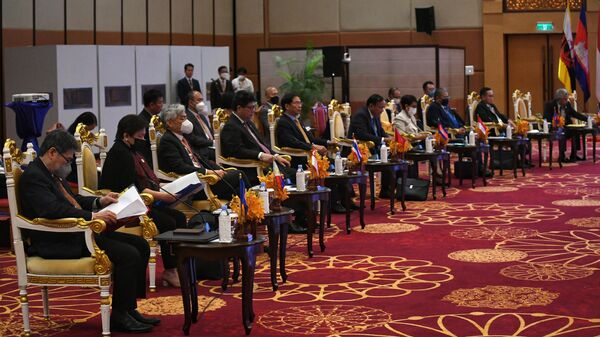 الاجتماع الـ55 لرابطة دول جنوب شرق آسيا في بنوم بنه، كمبوديا 3 أغسطس 2022 - سبوتنيك عربي