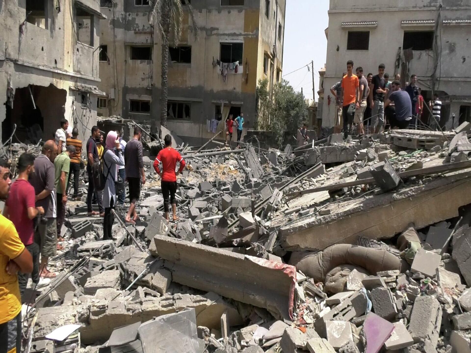  الطائرات الإسرائيلية تدمر عدة منازل بالكامل في قطاع غزة - سبوتنيك عربي, 1920, 06.08.2022
