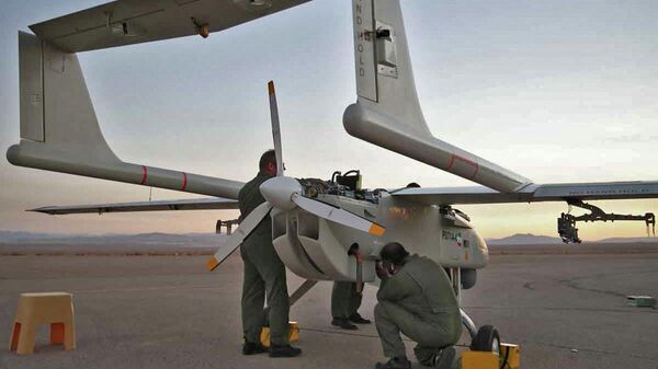 تدريبات القوات المسلحة الإيرانية باستخدام طائرات مسيرة، درون، إيران 24 أغسطس 2022 - سبوتنيك عربي