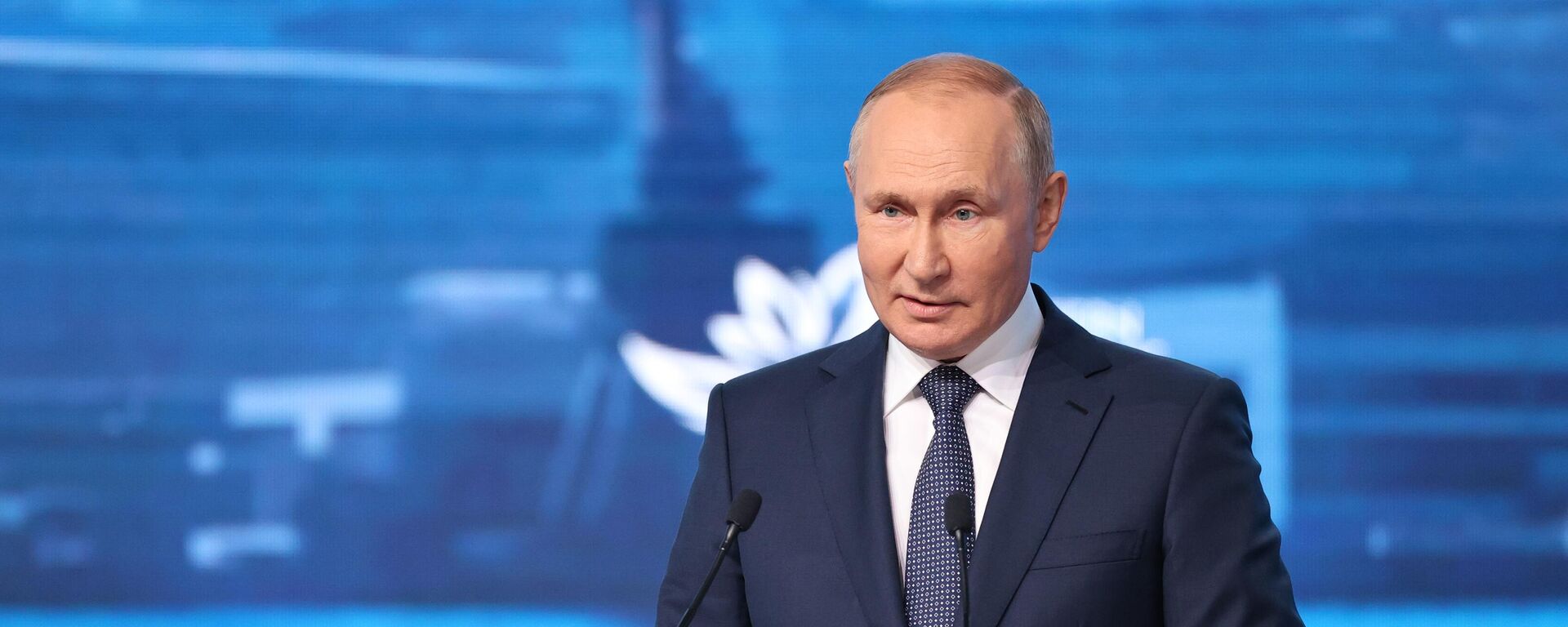 الرئيس الروسي فلاديمير بوتين خلال الجلسة العامة للمنتدى الاقتصادي الشرقي 2022 - سبوتنيك عربي, 1920, 09.12.2022