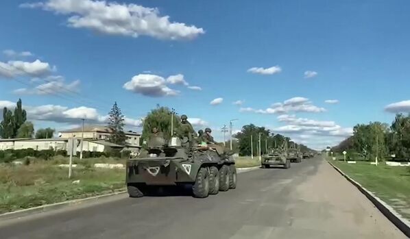 المعدات العسكرية للقوات المسلحة الروسية في اتجاه خاركوف. - سبوتنيك عربي