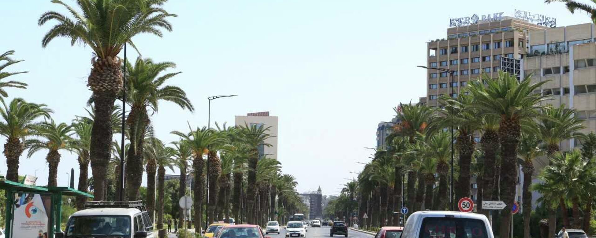 أحد الطرق الرئيسية في العاصمة تونس - سبوتنيك عربي, 1920, 23.09.2022