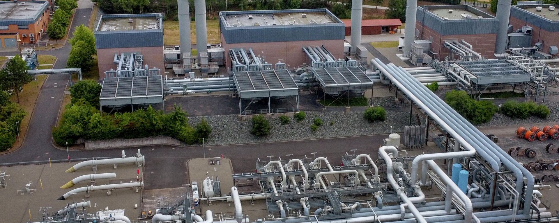  محطة تخزين الغاز ريكورد بالقرب من إيترفيلد، وسط ألمانيا، في 14 يوليو 2022، بعد إغلاق خط أنابيب التيار الشمالي 1 بسبب الصيانة - سبوتنيك عربي, 1920, 27.11.2022