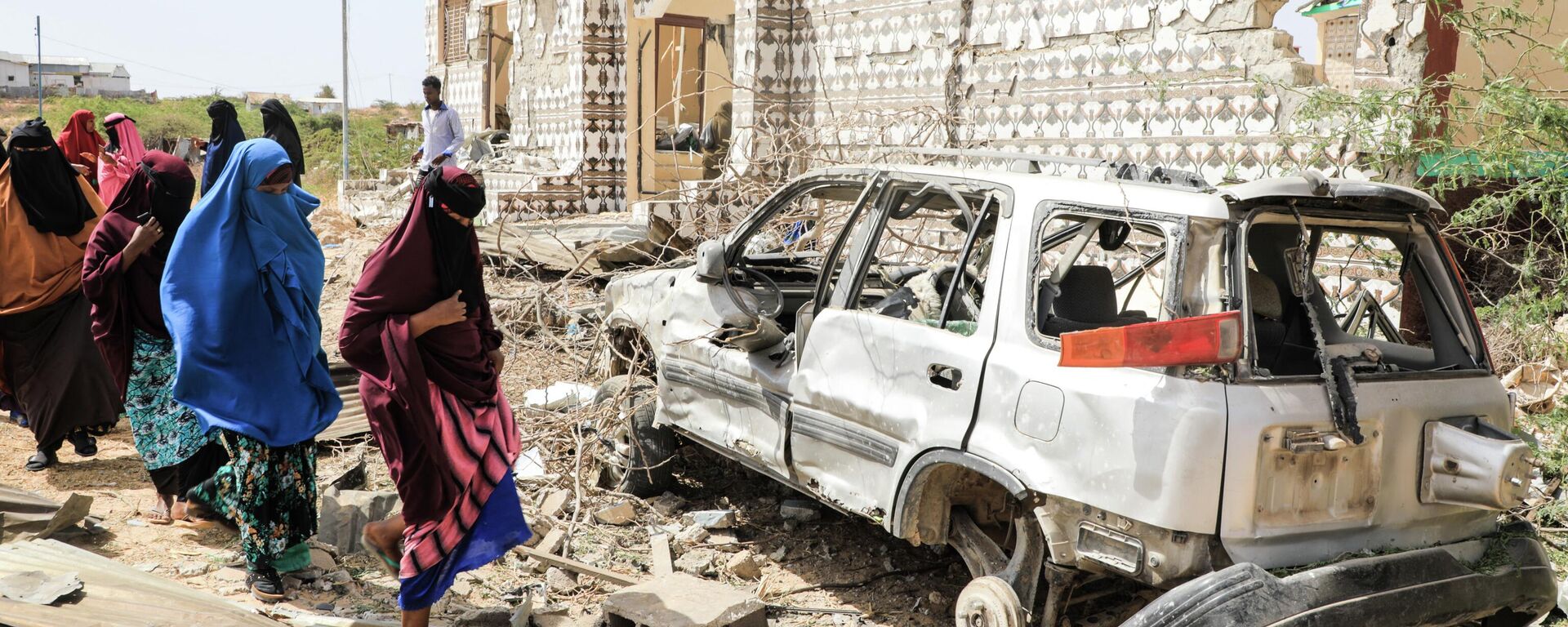 هجوم نفذه مقاتلو حركة الشباب على مركز للشرطة في ضواحي مقديشو - الصومال في فبراير 2022 - سبوتنيك عربي, 1920, 09.07.2023