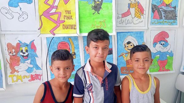 3 أطفال أشقاء يجسدون عشقهم لشخصيات الكارتون ويخصصون ريعها لمرضى السرطان في سوريا - سبوتنيك عربي