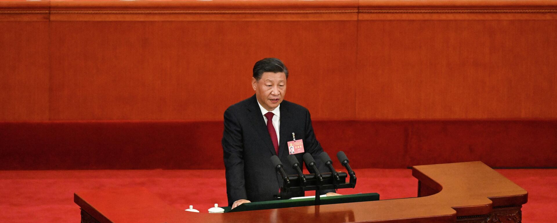 الرئيس الصيني شي جين بينغ خلال افتتاح المؤتمر العشرين للحزب الشيوعي الحاكم في الصين الأحد 16 أكتوبر 2022 - سبوتنيك عربي, 1920, 05.03.2023