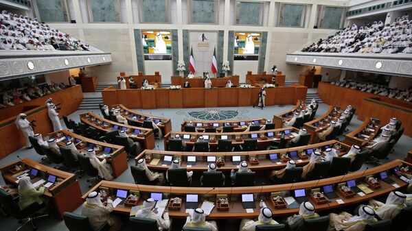 حفل افتتاح الدورة البرلمانية السابعة عشرة في مجلس الأمة الكويتي، 18 أكتوبر/ تشرين الأول 2022 - سبوتنيك عربي