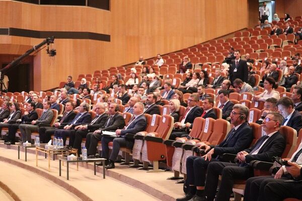 الاجتماع ‏المشترك للهيئتين التنسيقيتين السورية والروسية في قصر ‏المؤتمرات، دمشق، سوريا، 20 أكتوبر/ تشرين الأول 2022 - سبوتنيك عربي