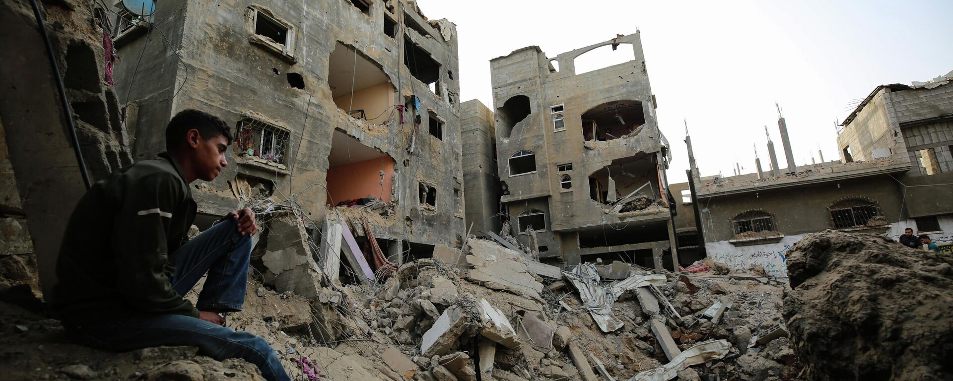 آثار قصف سلاح الجو الإسرائيلي على قطاع غزة، فلسطين، مايو 2021 - سبوتنيك عربي, 1920, 27.01.2023