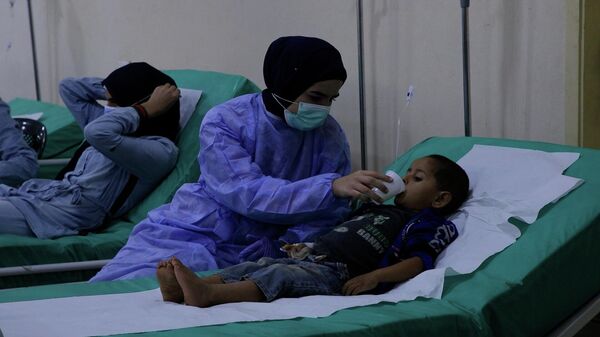 مستشفى ميداني لعلاج الكوليرا في لبنان - سبوتنيك عربي