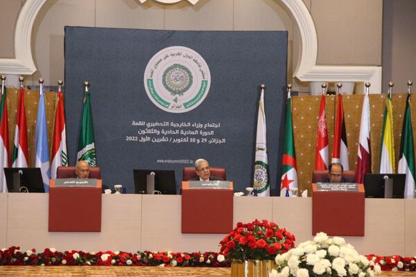 افتتاح الاجتماع التحضيري للقمة العربية الـ 31 في الجزائر على مستوى وزراء الخارجية - سبوتنيك عربي