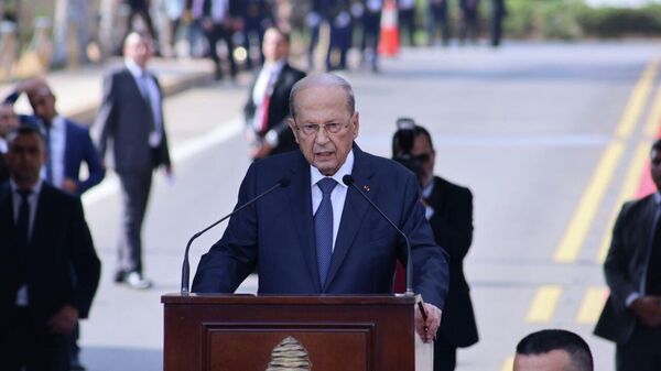 مغادرة الرئيس اللبناني ميشال عون قصر بعبدا مع انتهاء ولايته - سبوتنيك عربي