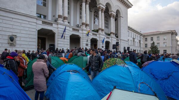 احتجاجات في عاصمة مولدوفا - سبوتنيك عربي