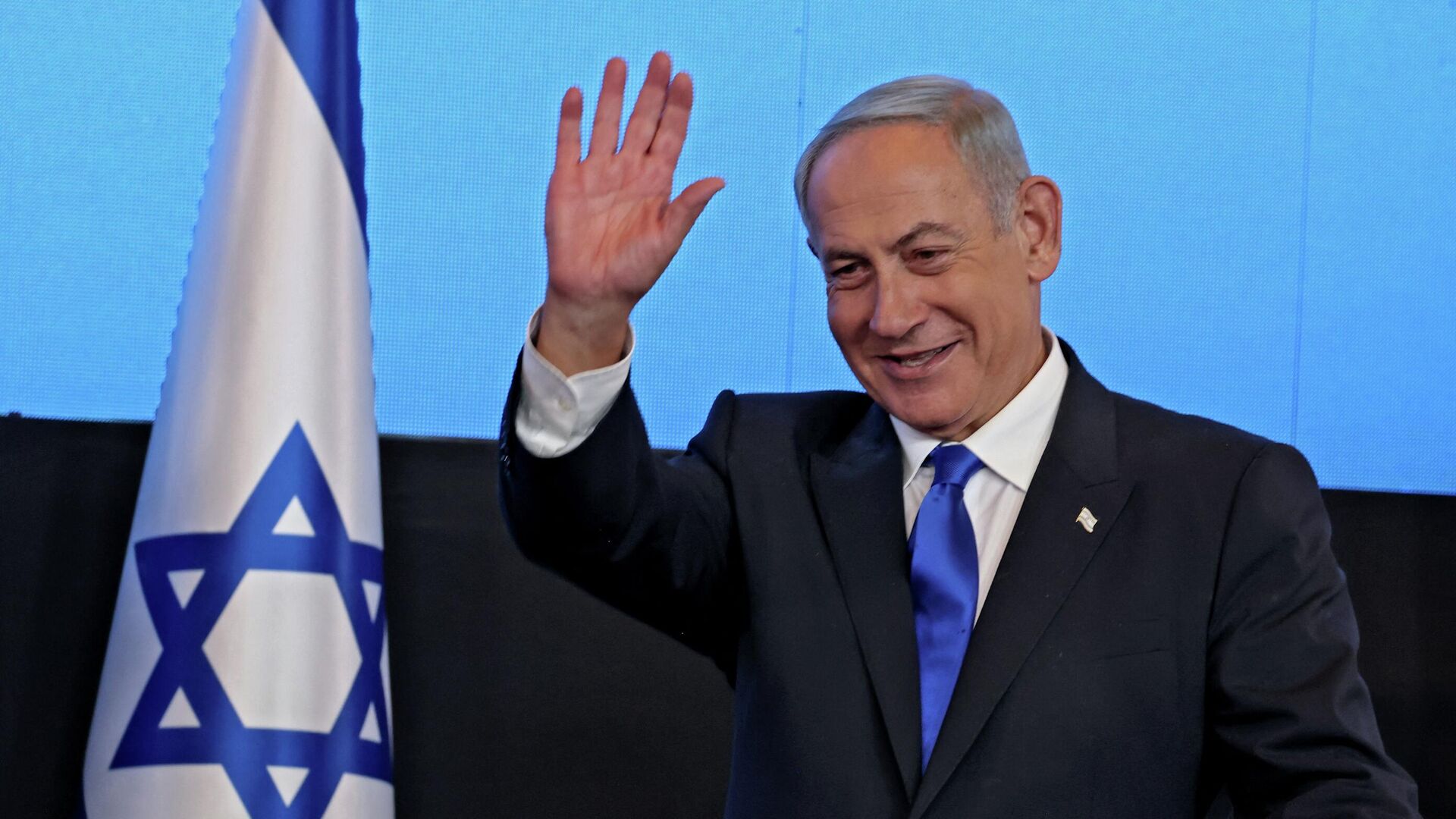 زعيم المعارضة الإسرائيلية بنيامين نتنياهو بعد فوزه في الانتخابات العامة في إسرائيل، نوفمبر/ تشرين الثاني 2022. - سبوتنيك عربي, 1920, 28.12.2022