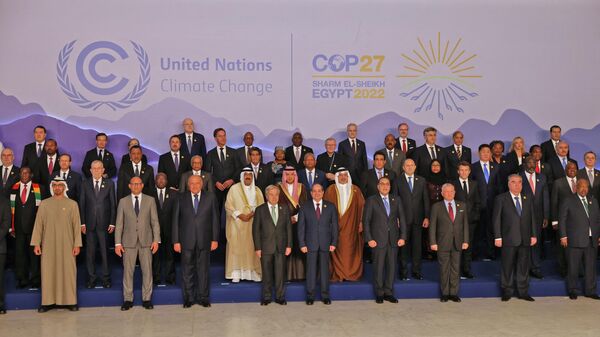 قادة الدول في قمة مؤتمر المناخ COP27 في شرم الشيخ، مصر - سبوتنيك عربي