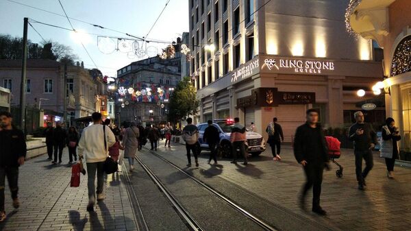 شارع الاستقلال في إسطنبول بعد الانفجار بتاريخ 13 نوفمبر  - سبوتنيك عربي